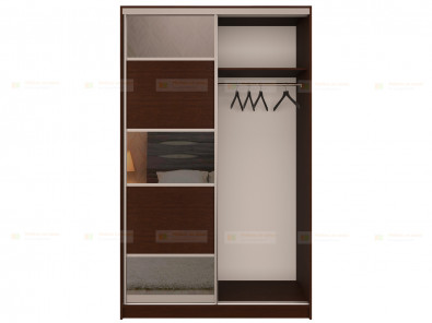 Двери для шкафа-купе с зеркальными вставками Дк 224 - дополнительное фото
